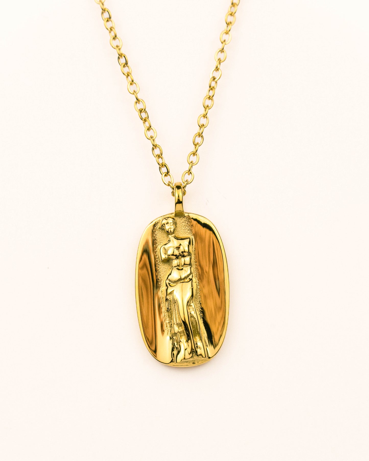 APHRODITE VENUS DE MILO PENDANT DOUBLE NECKLACE