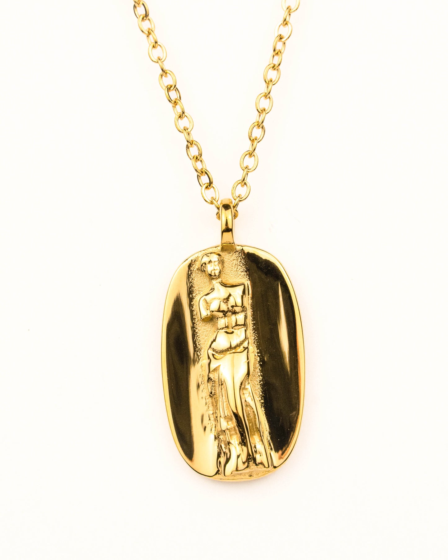 APHRODITE VENUS DE MILO PENDANT DOUBLE NECKLACE