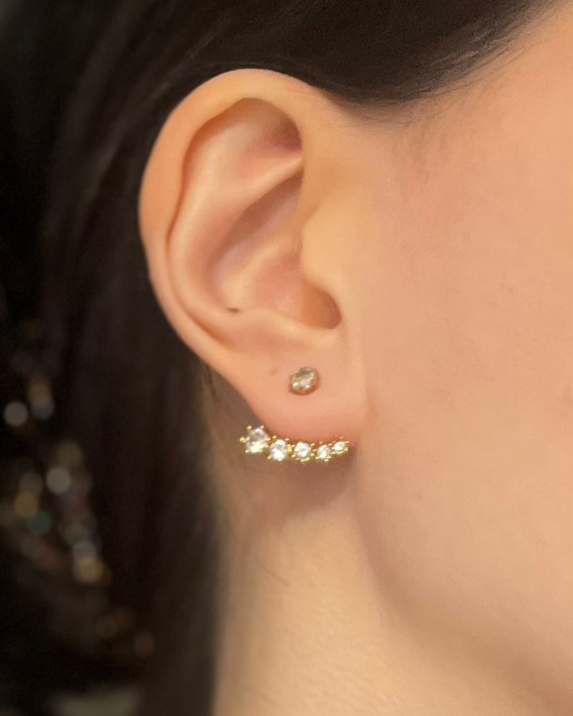 CZ CRESCENDO EARRINGS