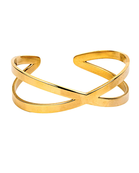 CRISS CROSS X BANGLE BRACELET