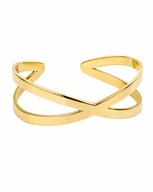 CRISS CROSS X BANGLE BRACELET