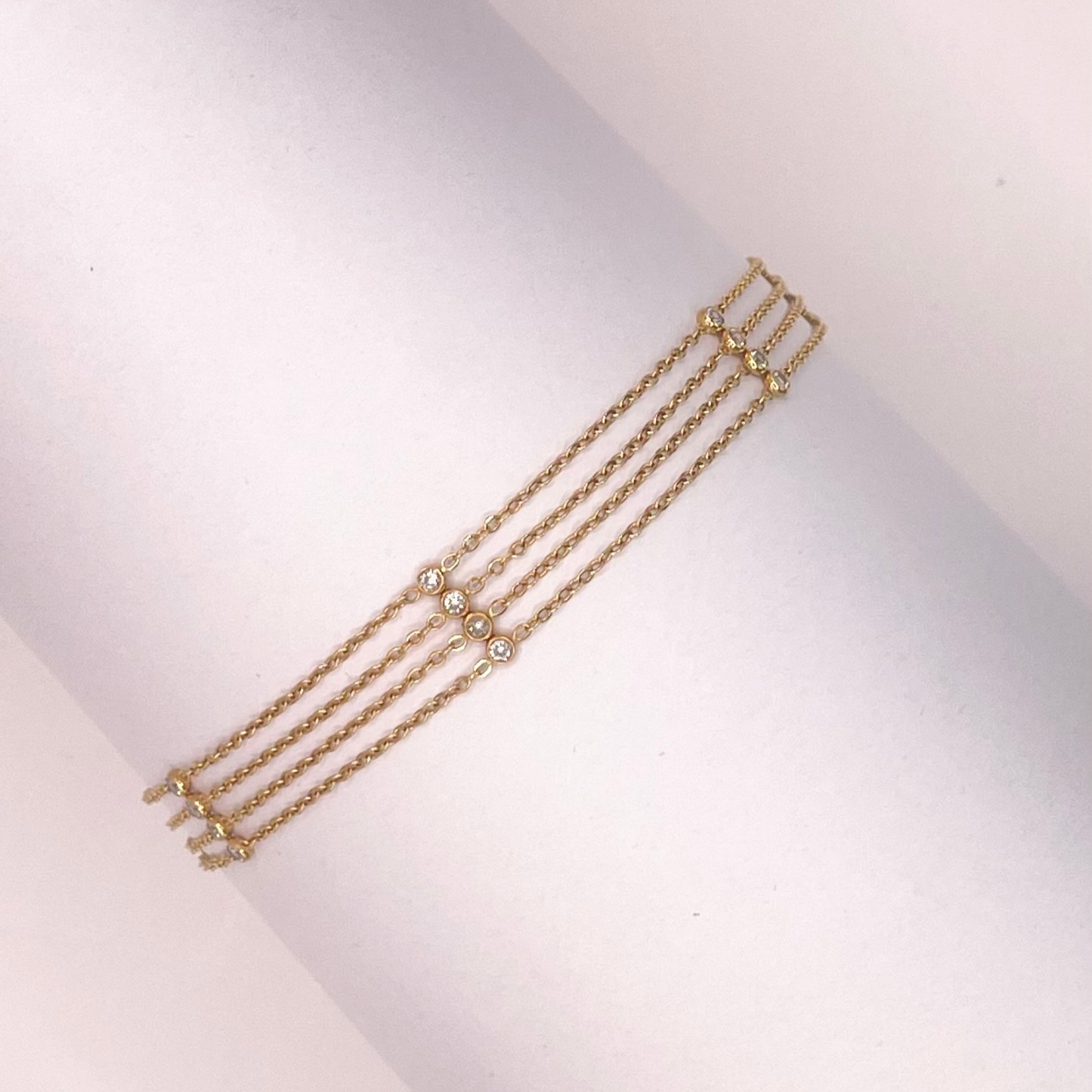 MULTILAYER CHOKER ROWS OF CZ STONES