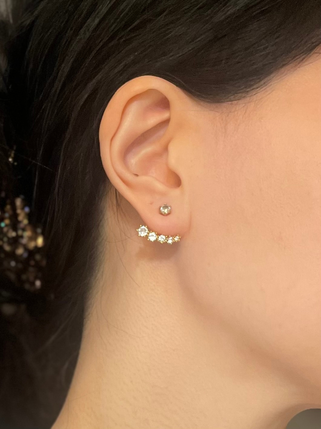 CZ CRESCENDO EARRINGS