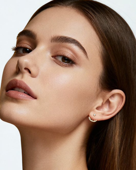 ROUNDED JACKET EARRINGS