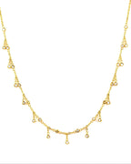 SHAKER CHOKER WITH DIAMOND SIMULANT STONES