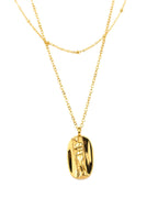 APHRODITE VENUS DE MILO PENDANT DOUBLE NECKLACE